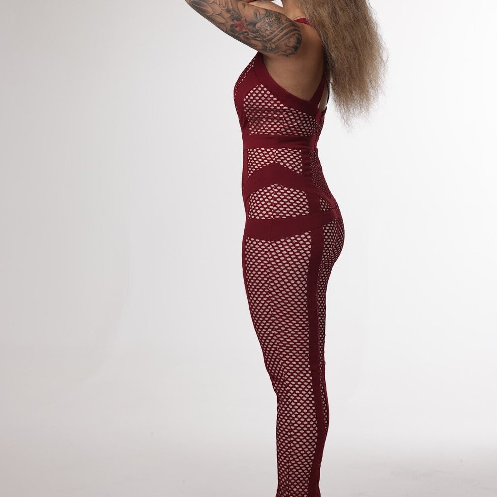 Blithe Raspberry Red Jumpsuit - Picture 4 of 5